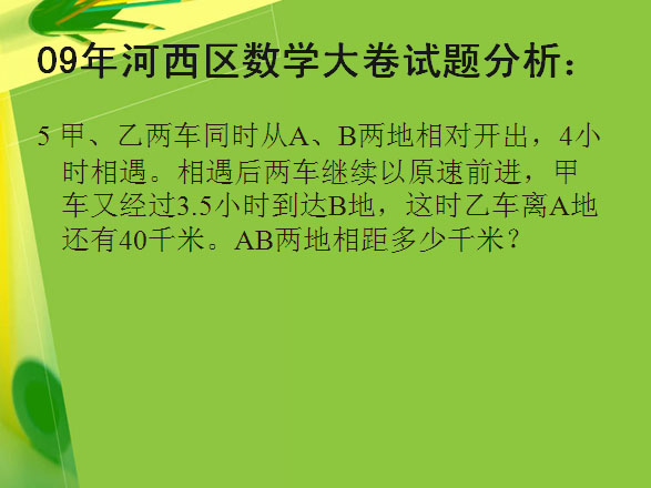 2009年各区大卷考试数学易错试题展示12