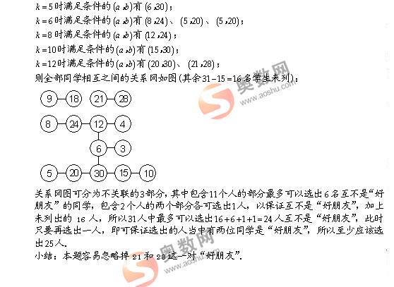 2009数学解题能力展示小学高年级组真题详解9