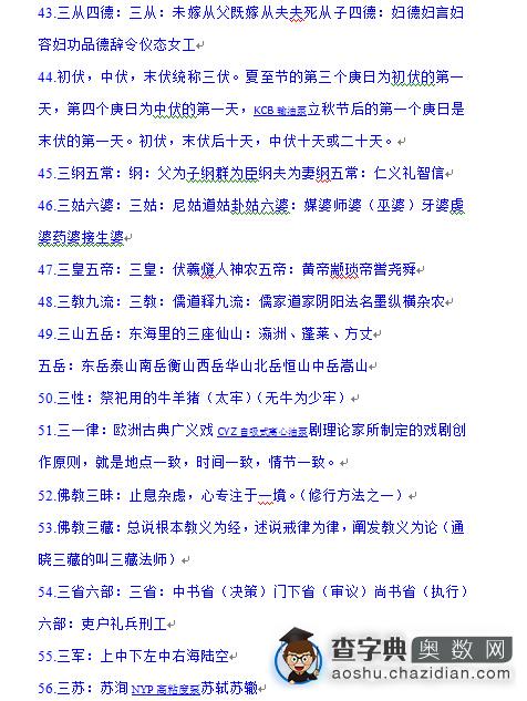 2016上海小升初备考必背的语文课外知识6