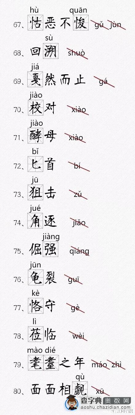 2016上海小升初考试中千万不能读错的“字”6