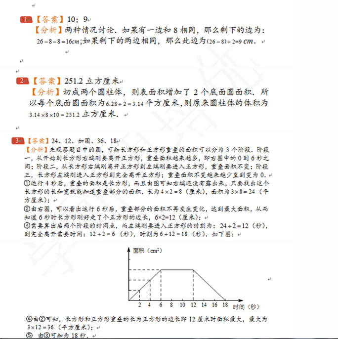 2016济南小升初数学摸底测试第102练（6.15）2