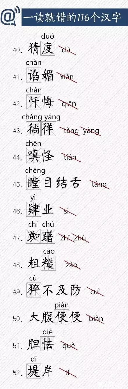 小升初语文：一读就错的116个汉字4