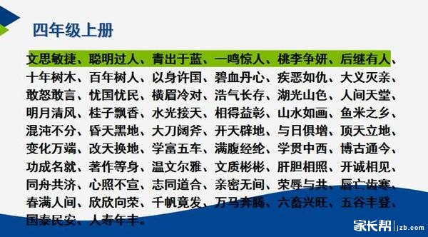 小学语文一至六年级分册成语整理,让孩子提前预习6