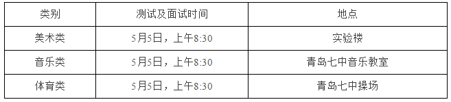 2018年青岛七中体育、艺术特长生招生简章1